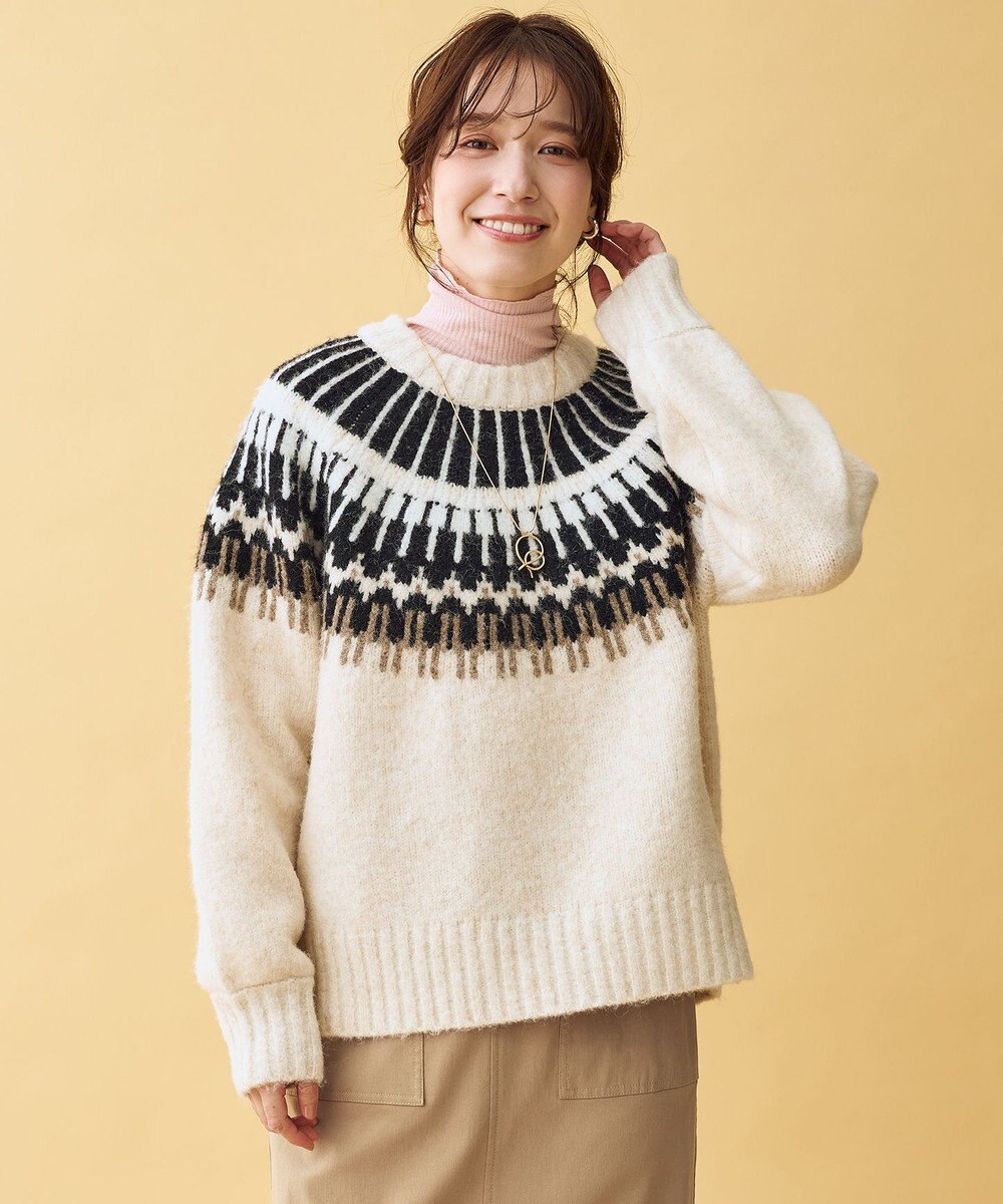 ANY ノルディックパターンニット 