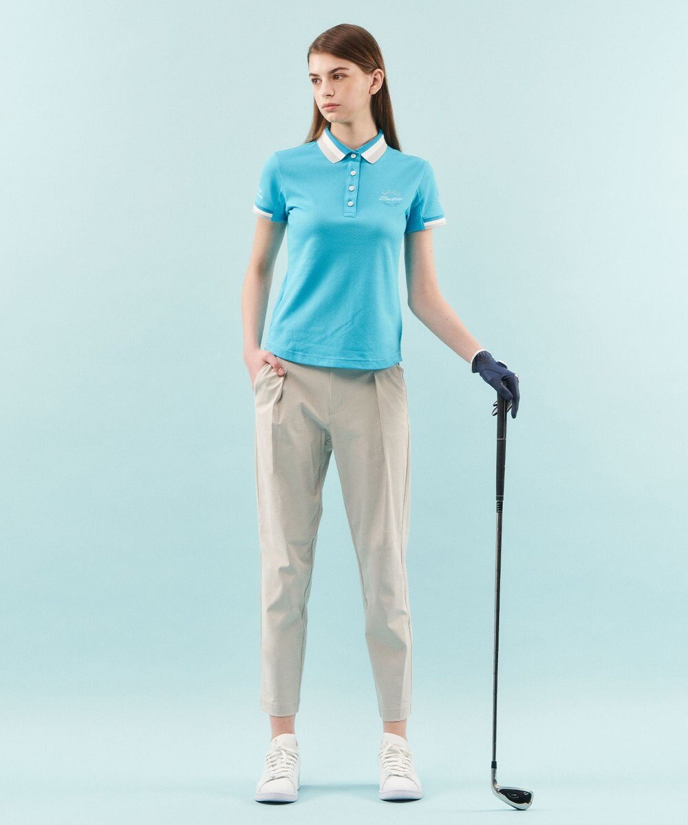 23区GOLF 【WOMEN】【UVケア・吸水速乾】ハニカムカノコ 半袖ポロシャツ 
