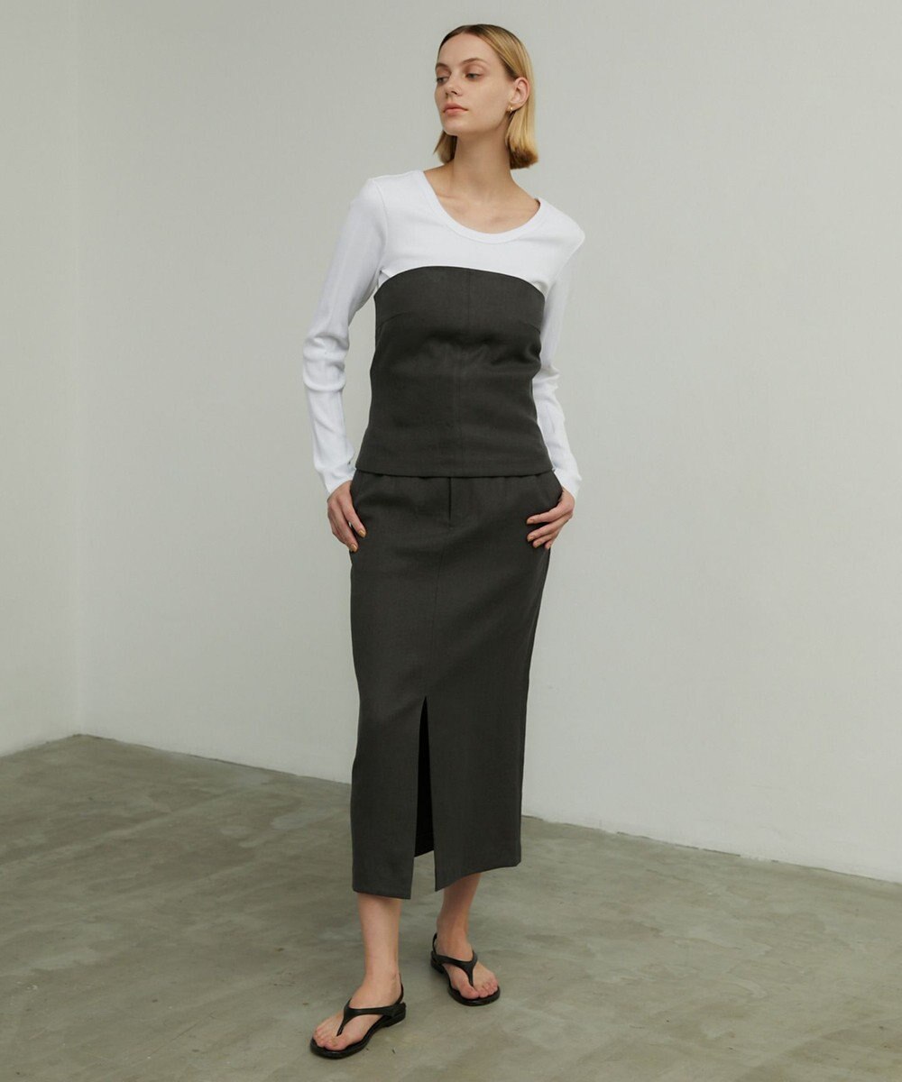 BEIGE， CYRILLE / リブトップス 