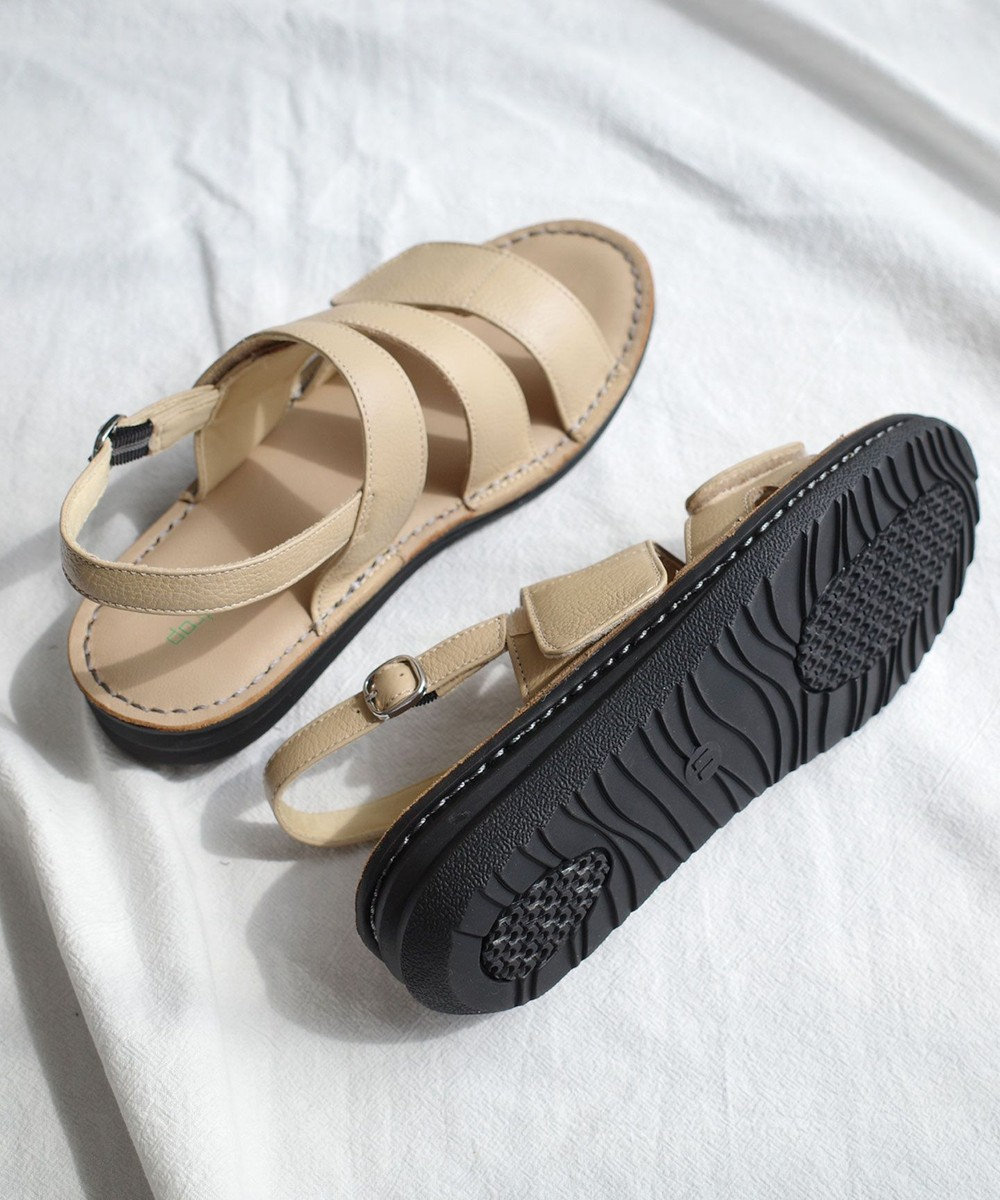 Pointer 本革 甲幅調整 マジックテープ付きサンダル 