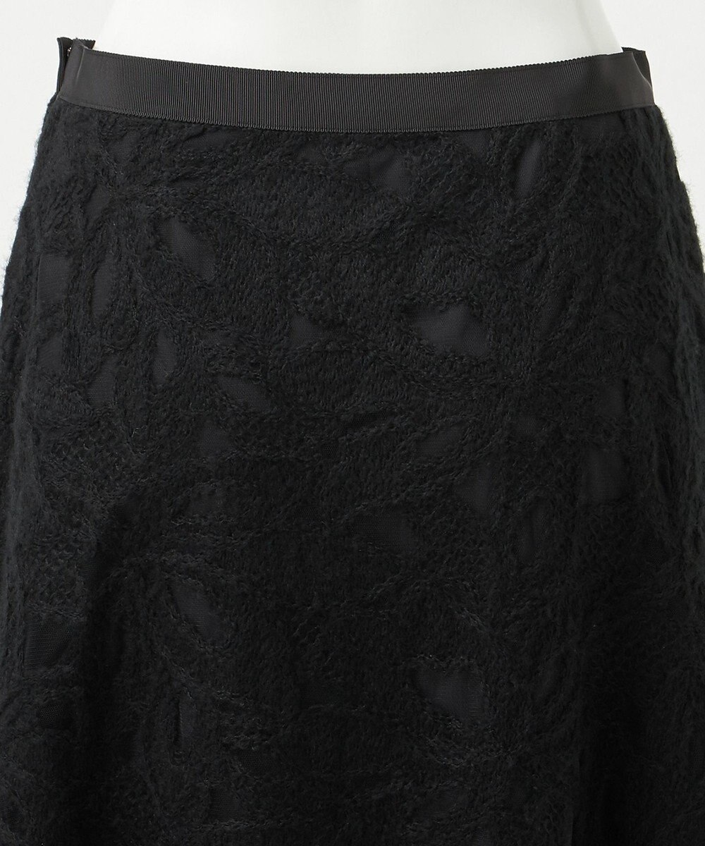 23区 【GOLD LABEL】チュールヘアリーエンブロイダリー スカート 
