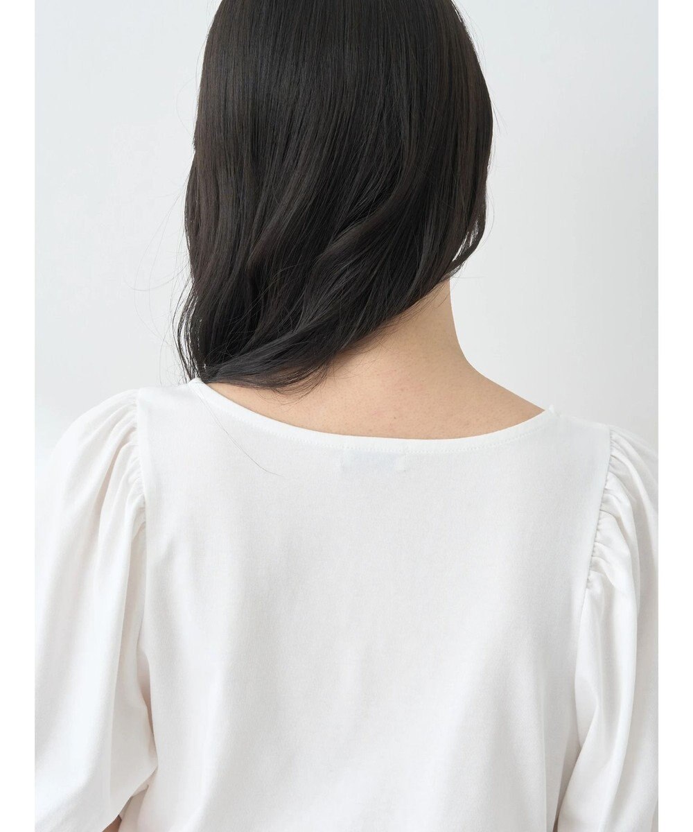 earth music&ecology パフスリーブキラリポイントプルオーバー 