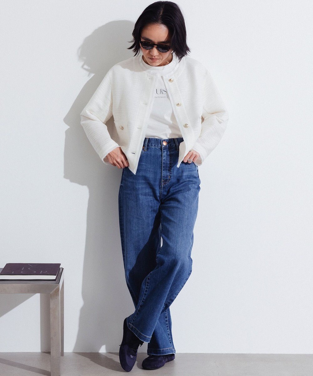 23区 【接触冷感】23区DENIM サマー ストレート ワイド パンツ 