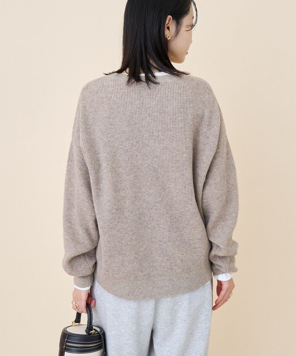 AMERICAN HOLIC ワッフルライクニットプルオーバー 