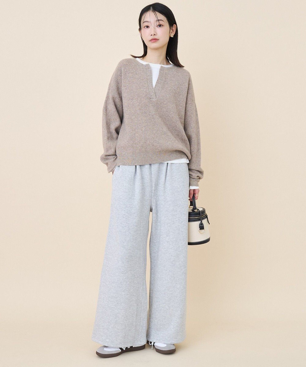 AMERICAN HOLIC ワッフルライクニットプルオーバー 