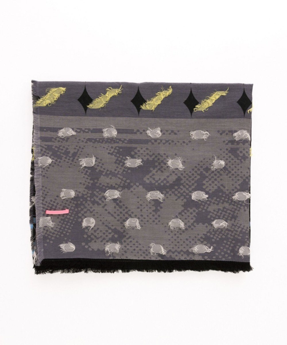 POLS コットン・キュプラ MIXTURE　フサスカーフ 