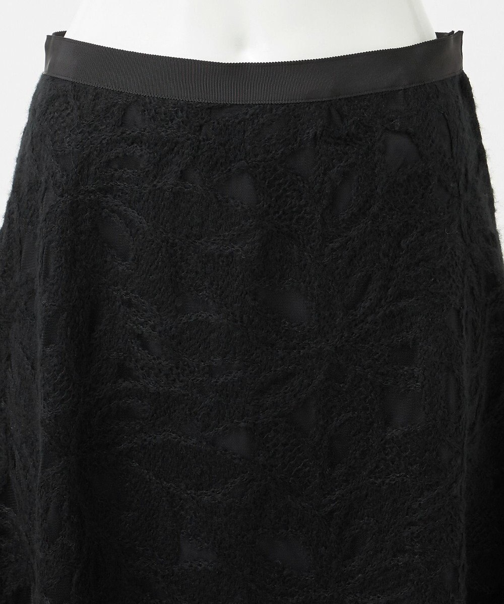 23区 【GOLD LABEL】チュールヘアリーエンブロイダリー スカート 