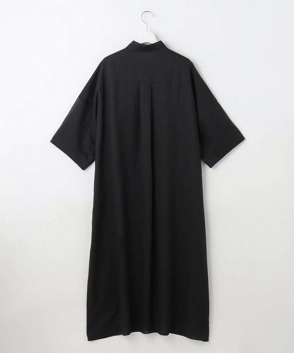 自由区 【カタログ掲載・WEB限定・接触冷感・洗える】シアーラミーローンシャツ ワンピース 