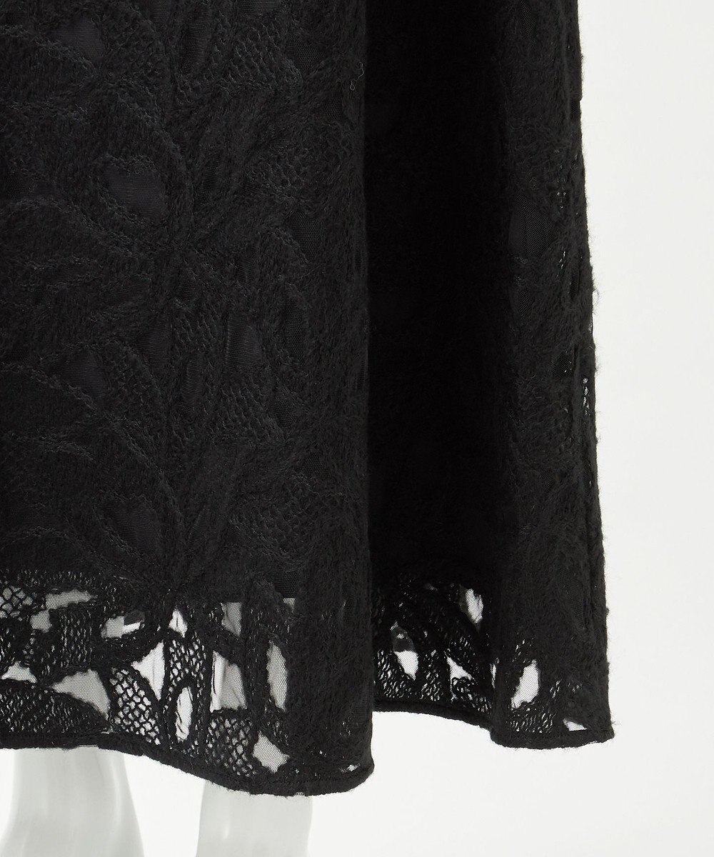 23区 【GOLD LABEL】チュールヘアリーエンブロイダリー スカート 