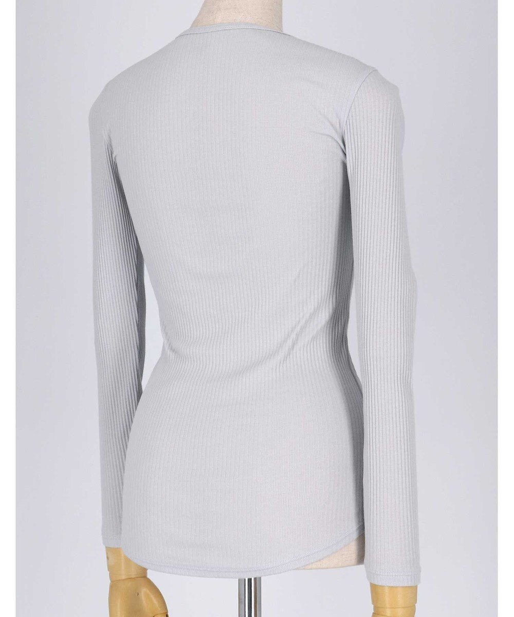 une nana cool 綿100% リブ編みコットン 長袖シャツ 