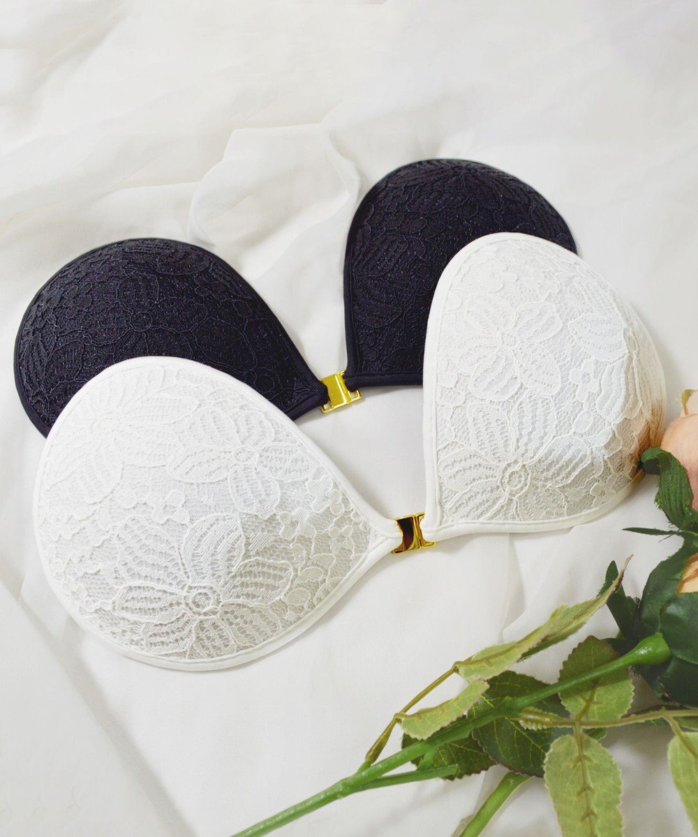 BRADELIS New York 【NuBra / ボリュームアップ】パテッドヌーブラ ロゼ シャルム 蒸れにくい バックレス コレクション デザインヌーブラ 正規品 