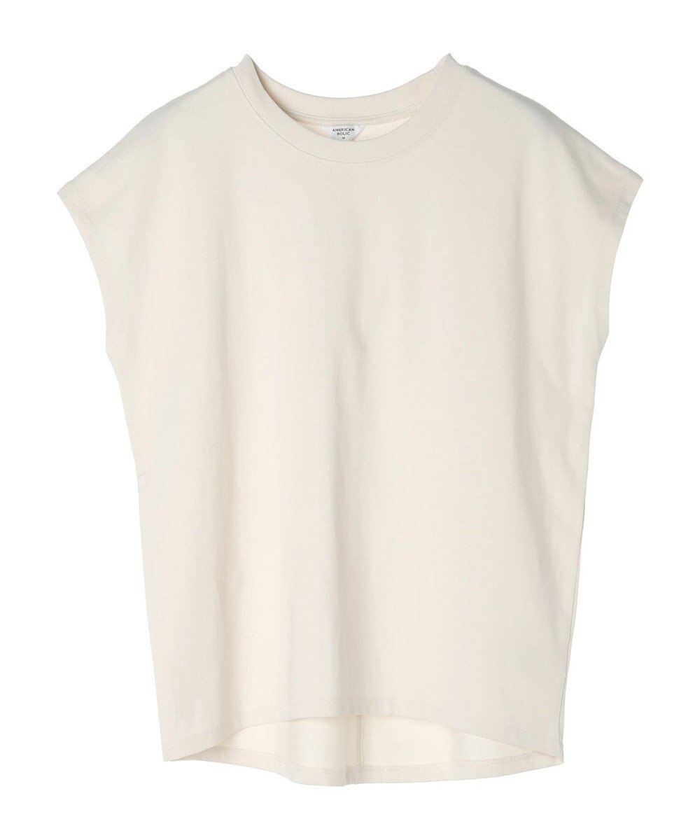 AMERICAN HOLIC 接触冷感フレンチスリーブカットプルオーバー 