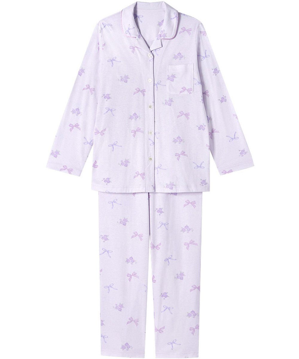 Wing パジャマ 綿100%(本体) 3Lまで対応 大きいサイズ 長袖 長ズボン レディース EP7049 ウイング／ワコール 