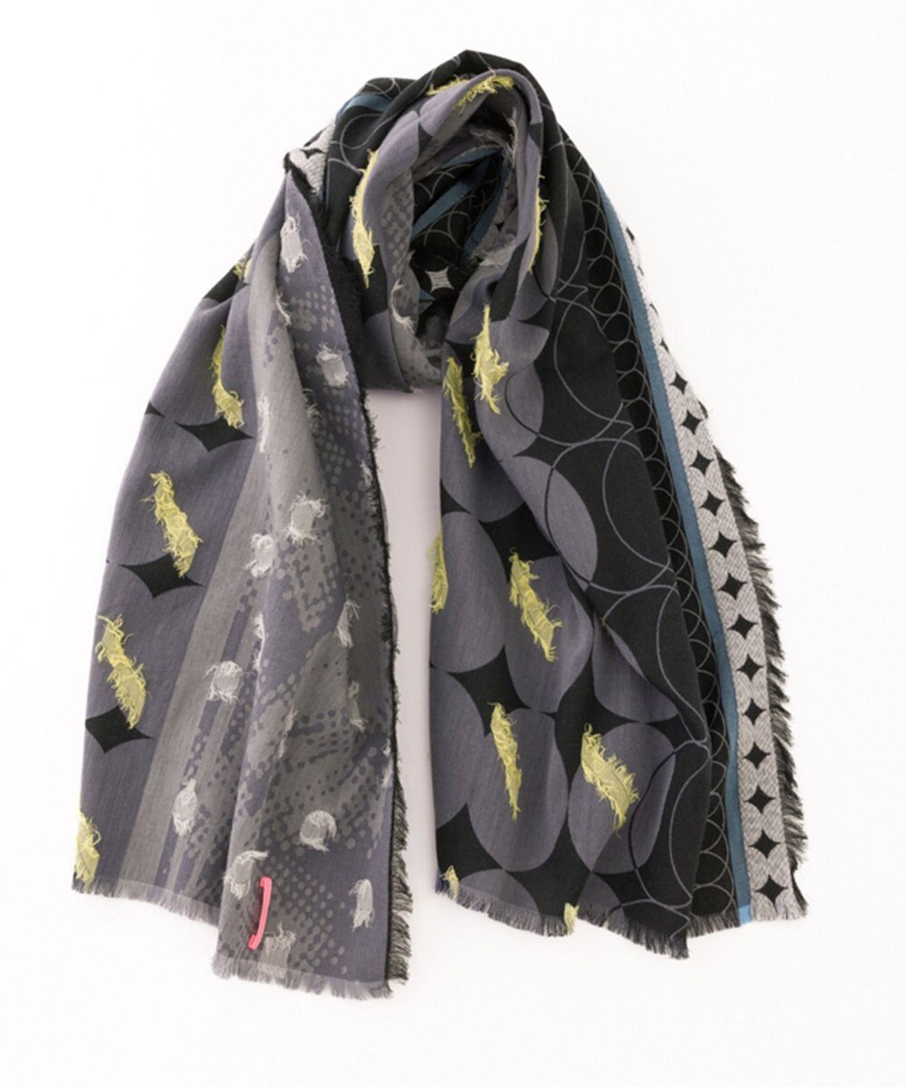 POLS コットン・キュプラ MIXTURE　フサスカーフ 