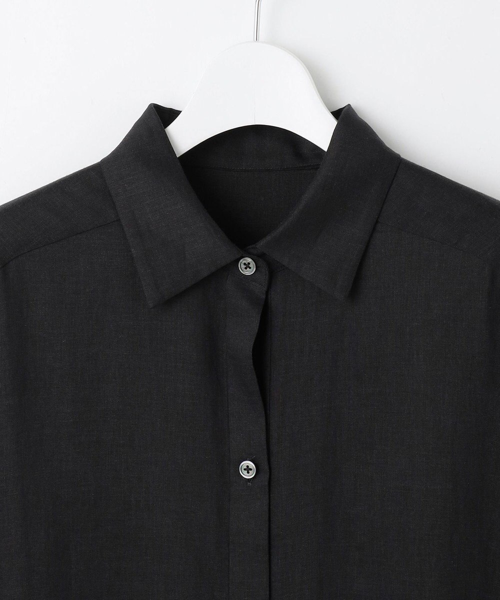 自由区 【カタログ掲載・WEB限定・接触冷感・洗える】シアーラミーローンシャツ ワンピース 