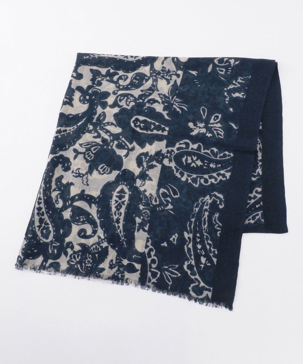 JOSEPH ABBOUD 【イタリア製】クラッシーペイズリー　ストール 