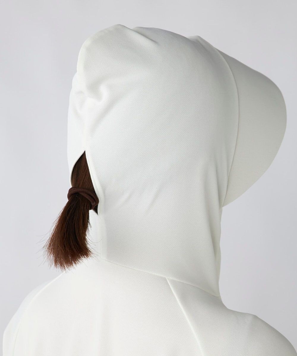 OP／FILA 【ocean pacific】フェイスガード付き バックフリル ラッシュガードパーカー 