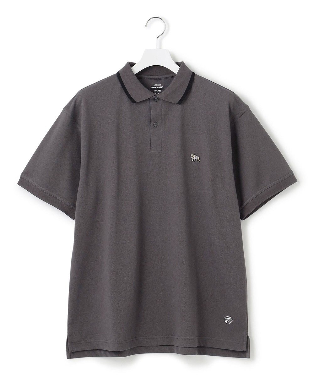 J.PRESS YORK STREET 【UNISEX】ブルドックワンポイント ポロシャツ 