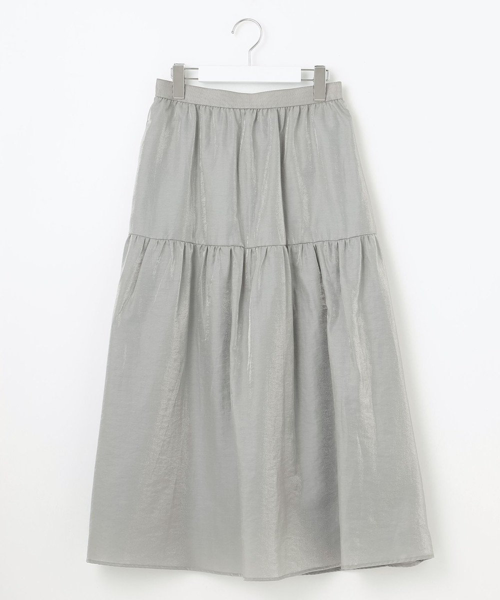 自由区 【洗える】ブライトシアーシャンブレー スカート 