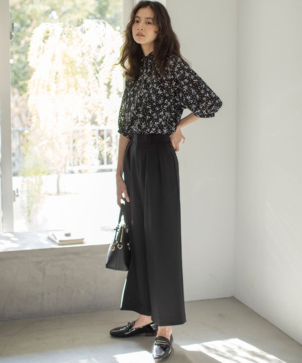 組曲 S フラワードットプリント ブラウス 