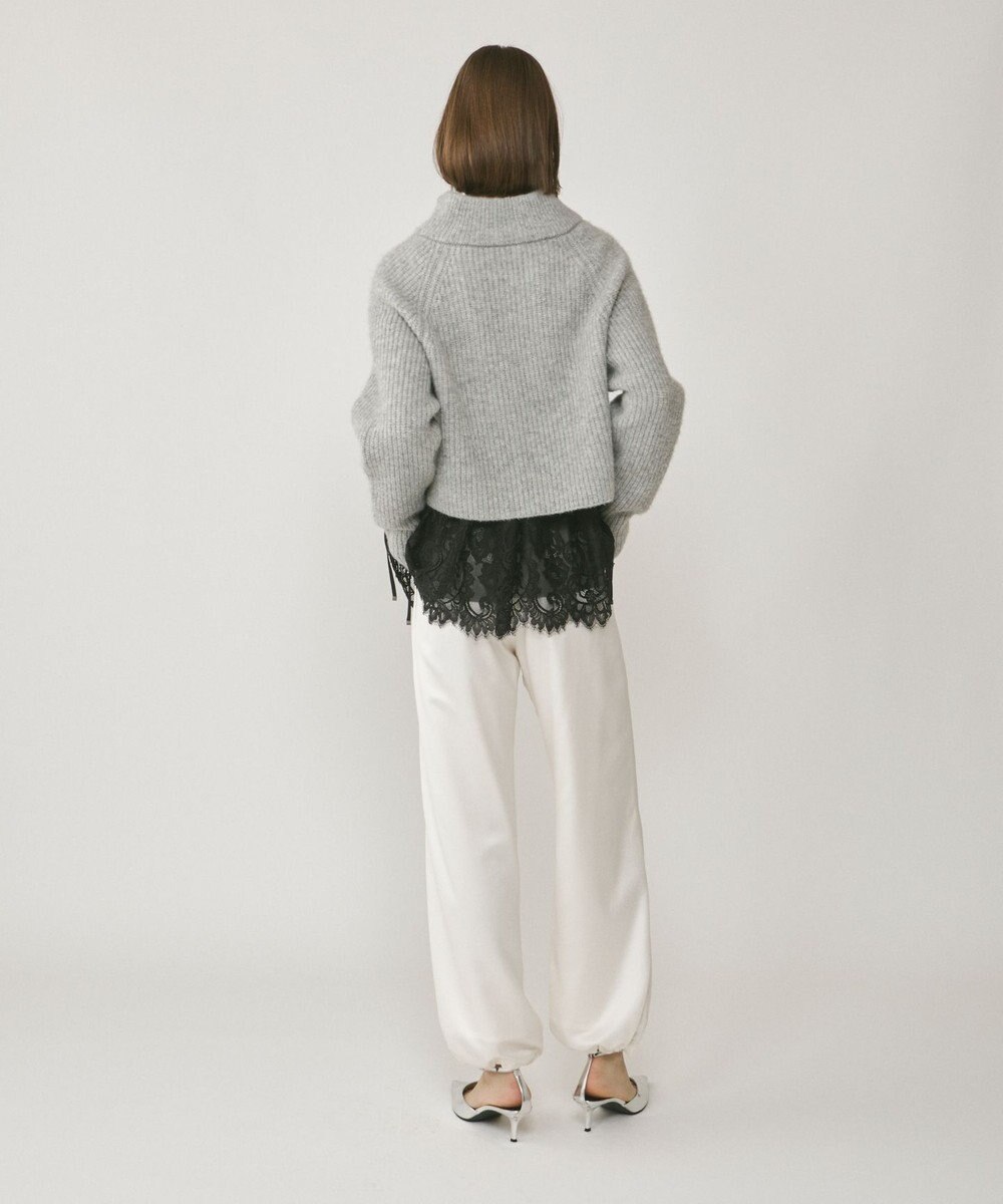 GRACE CONTINENTAL 畦zipニットトップ 