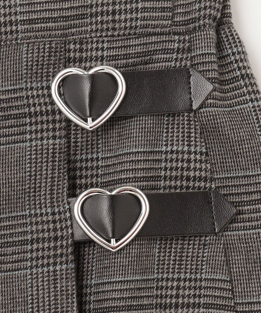 ANY KIDS チェック柄 プリーツ キュロット 