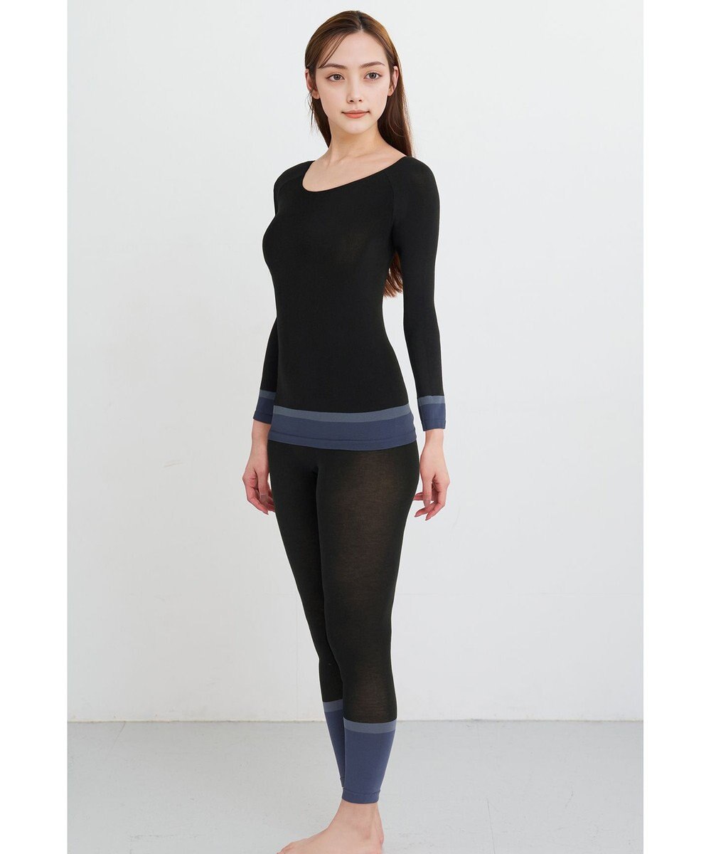 WACOAL あったかインナー よく伸びる生地 袖丈調節可能(7分袖~9分袖) 保温性(身生地) 9分袖 長袖 【360°ラクストレッチ】 レディース CLD371 /ワコール 