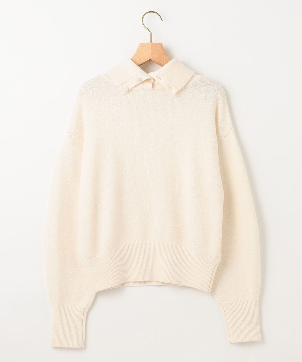 組曲 L 【2WAY・WEB限定】ウールカシミヤミックス ハイネックニット 