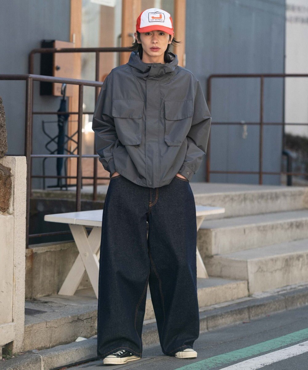 WEGO 【ユニセックス着用ITEM/アウトドア】フードシェルブルゾン 