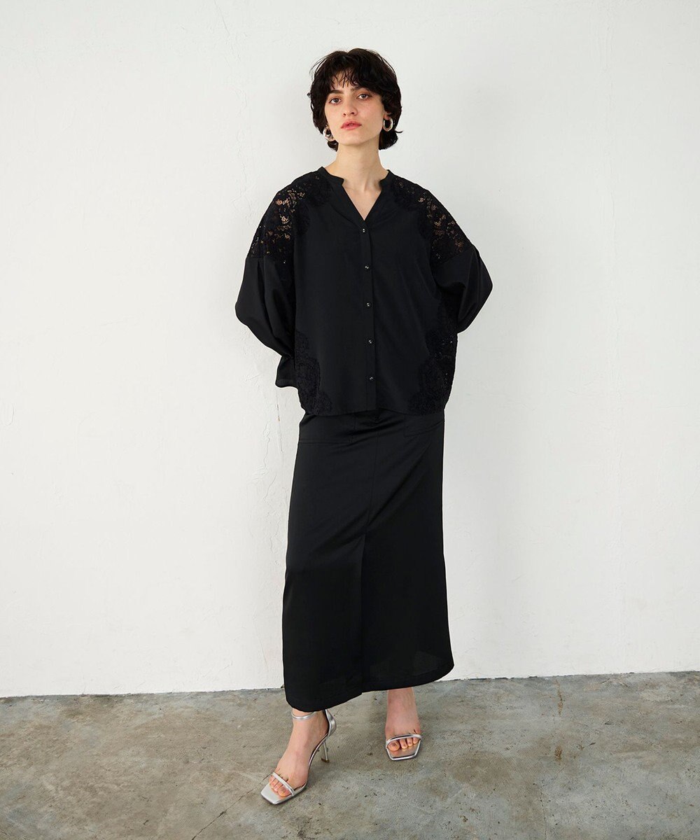 GRACE CONTINENTAL レースコンビブラウス 