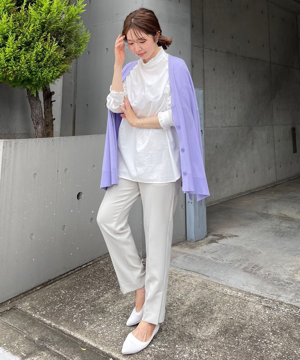 UNFILO スタイルアップニット カーディガン 