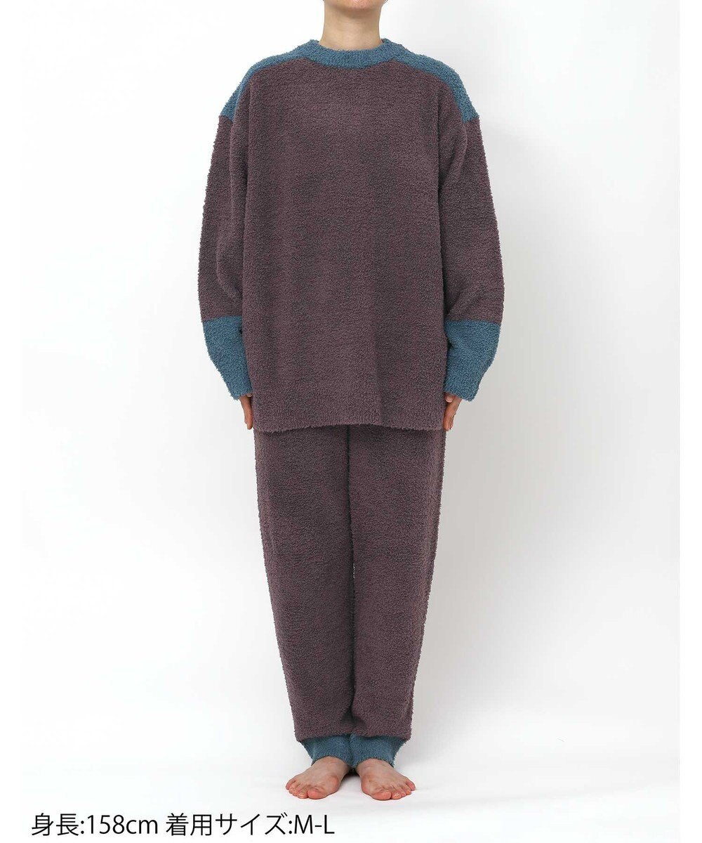 une nana cool カラーブロッキング　プルオーバー＆ロングパンツセット 