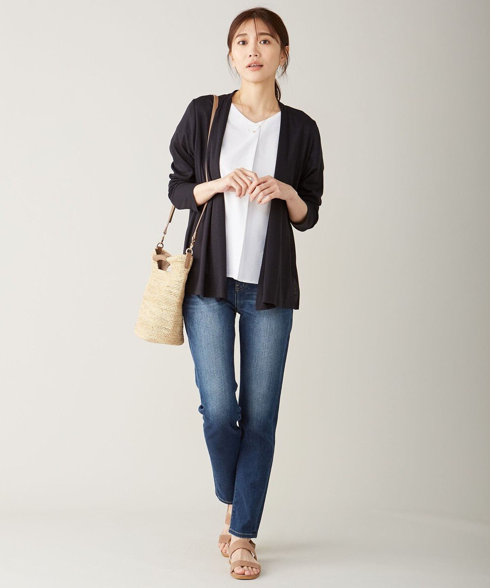 J.PRESS LADIES 10オンス ストレッチ デニム パンツ 