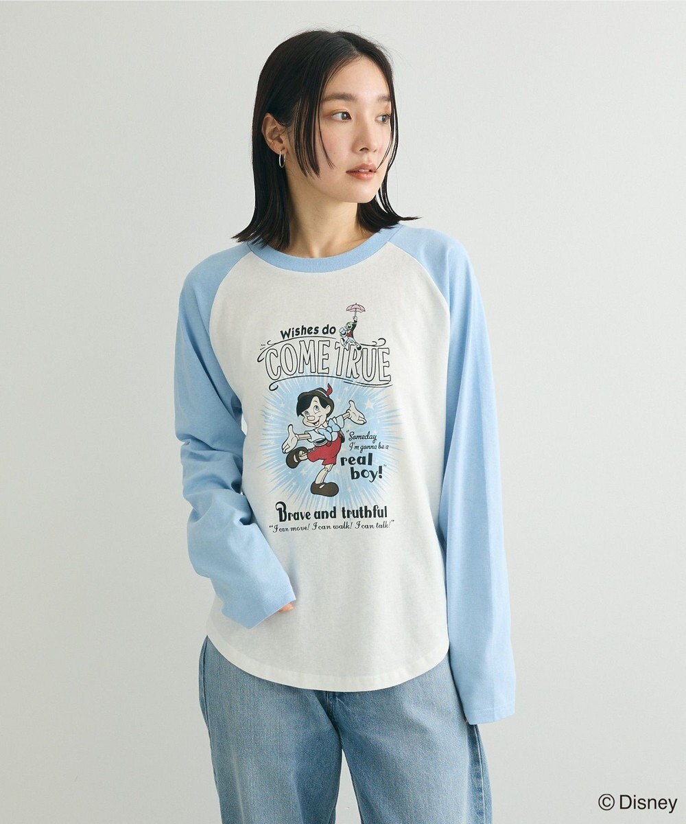 Green Parks ピノキオ／ラグランプリントＴシャツ 