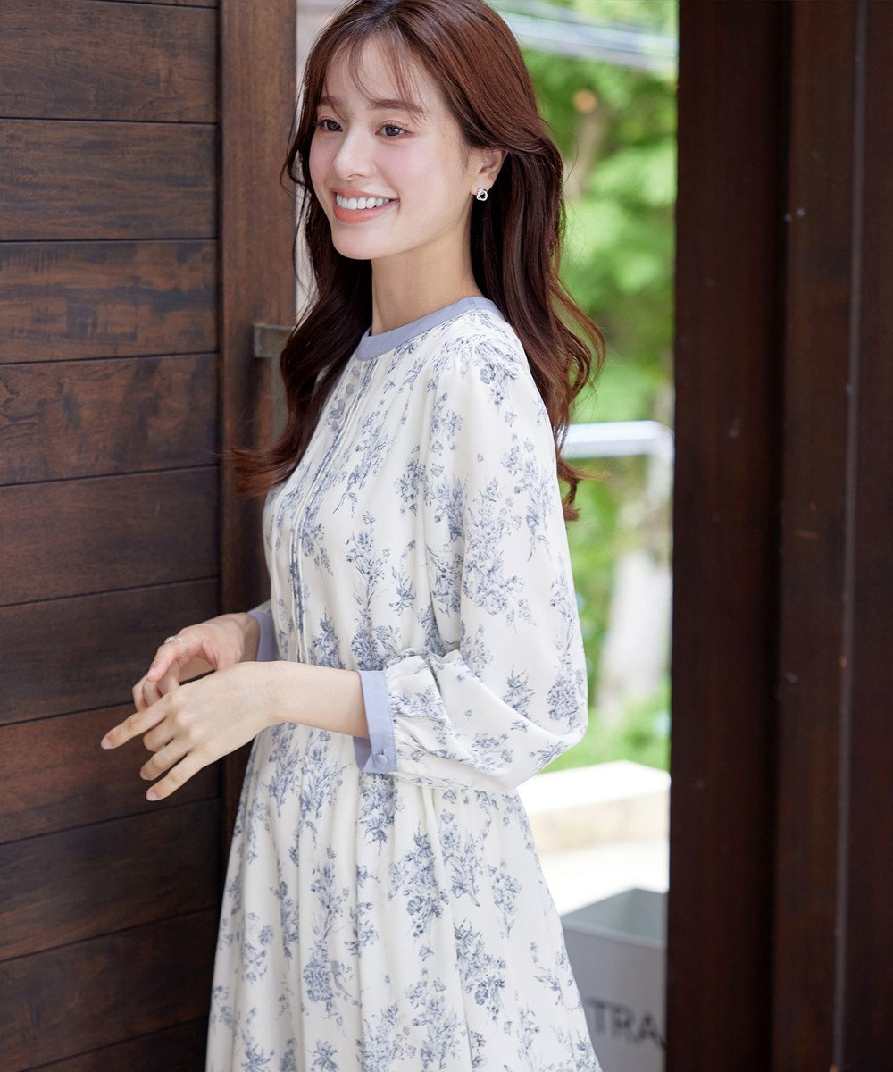 Tiaclasse L 【洗える】トワルドジュイ配色ワンピース 