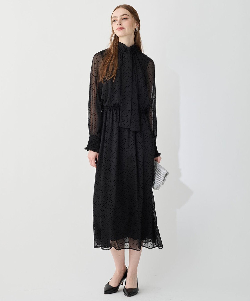 23区 S 【APPLAUDIR】シアードットフロッキー ドレス 