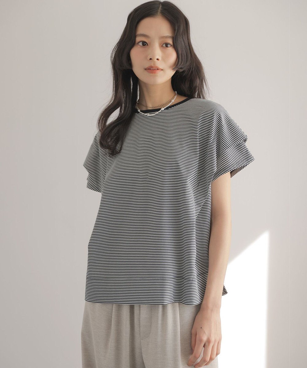 組曲 S GIZAコットンドルマンスリーブ Tシャツ 