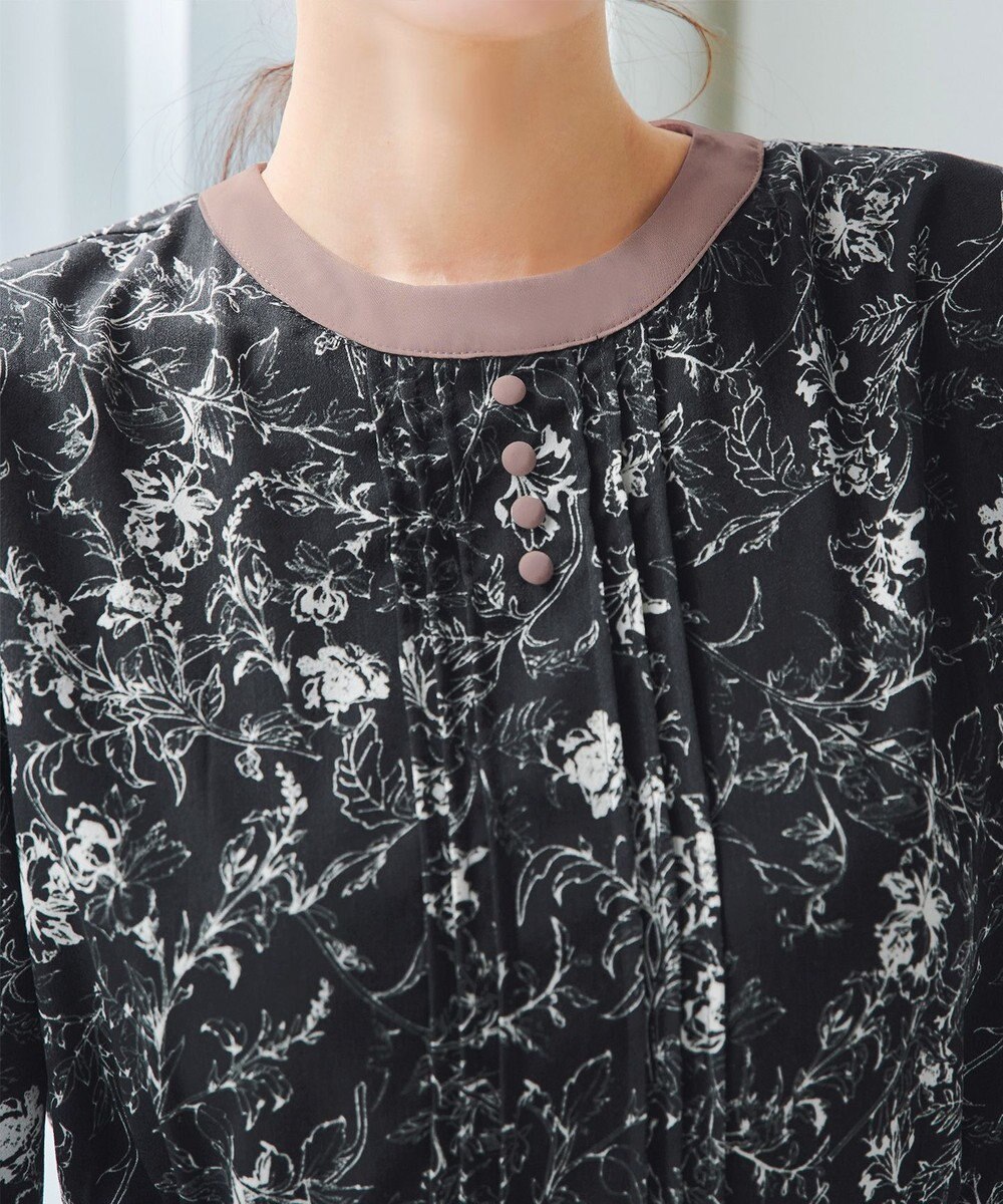 Tiaclasse L 【洗える】トワルドジュイ配色ワンピース 