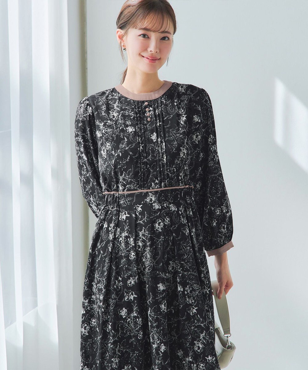 Tiaclasse L 【洗える】トワルドジュイ配色ワンピース 