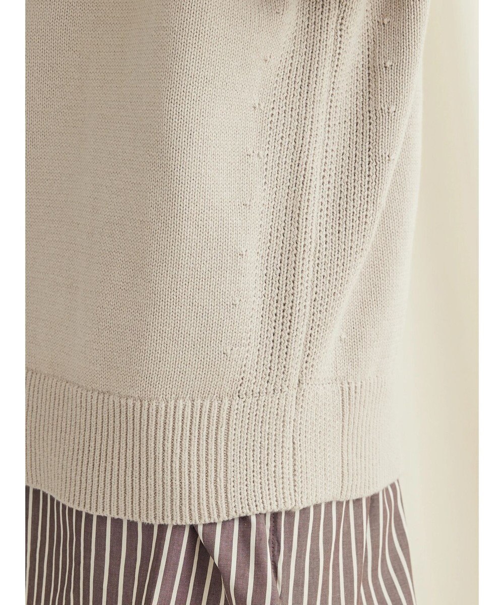 CRAFT STANDARD BOUTIQUE 洗える クルーネックニットベスト 