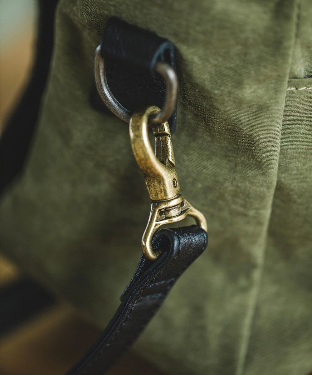 YUSHI EVER - FLAP SHOULDER ナイロン 本革 かぶせショルダーバッグ 