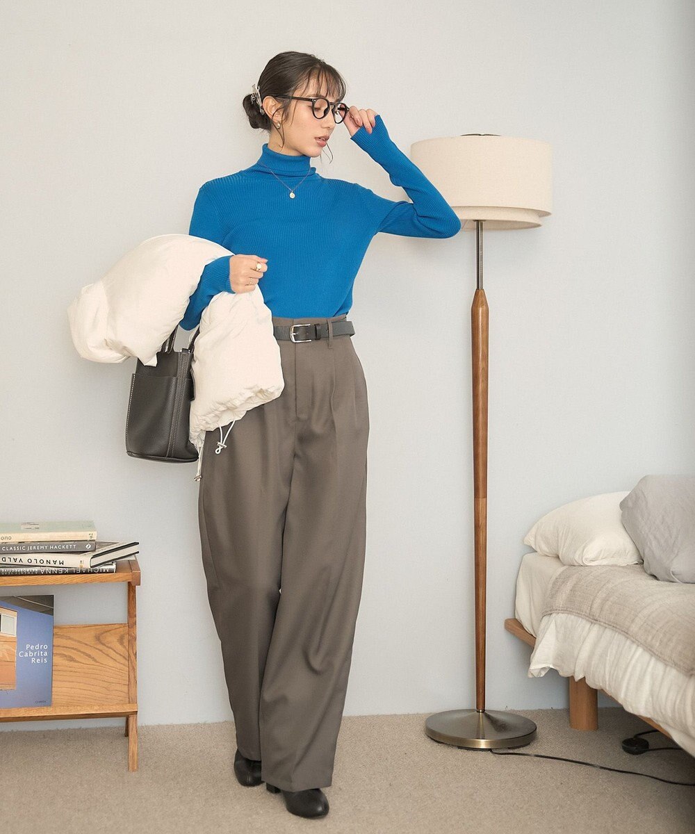 WEGO 【手洗い可】タートルネックニット 