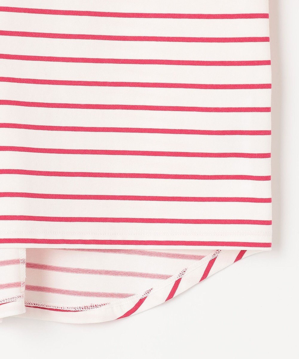 組曲 L プレーティング天竺バックタックボーダー カットソー 