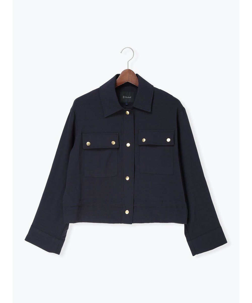 Te chichi リネンライクWポケットジャケット 