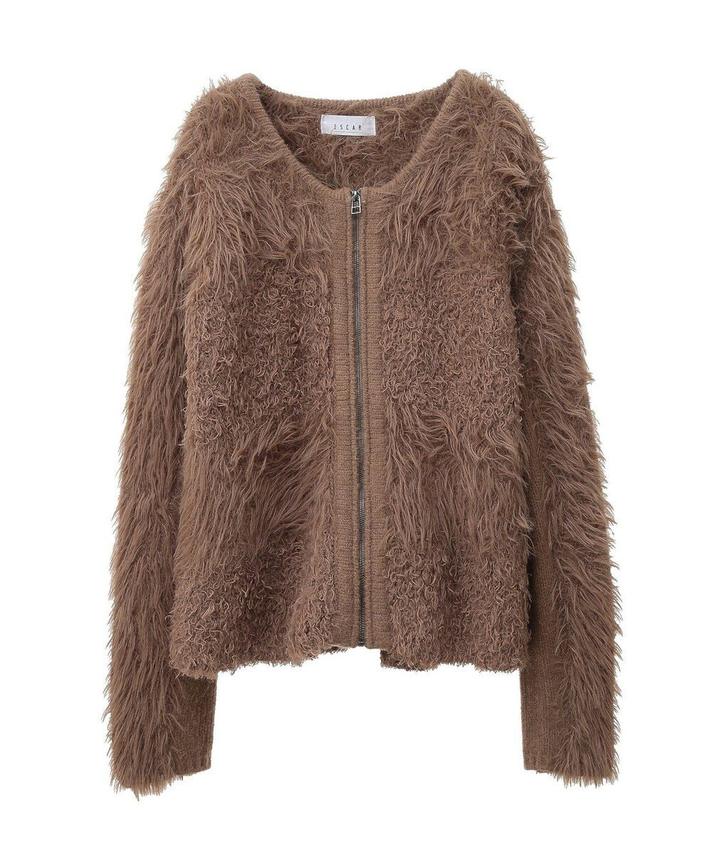 Green Parks ■ＥＳＣＡＲ　シャギーニットジャケット 