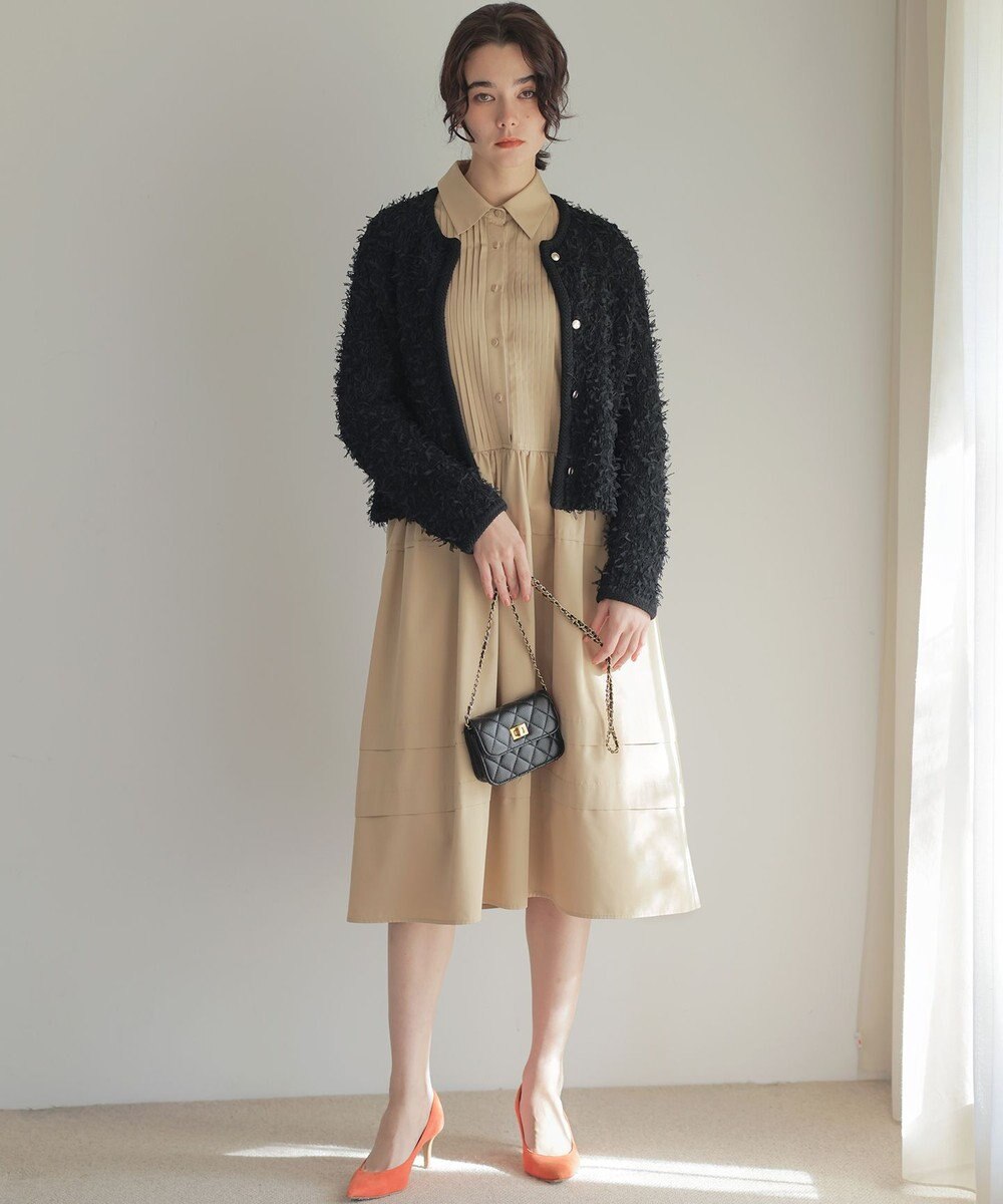 組曲 ソフトクロスピンタック ワンピース 