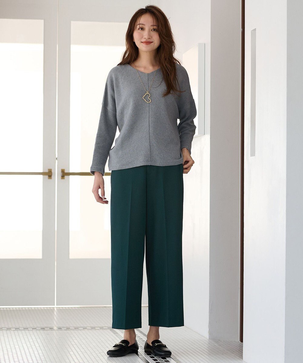 ANY 【洗濯機可能】Vネックニットソー 