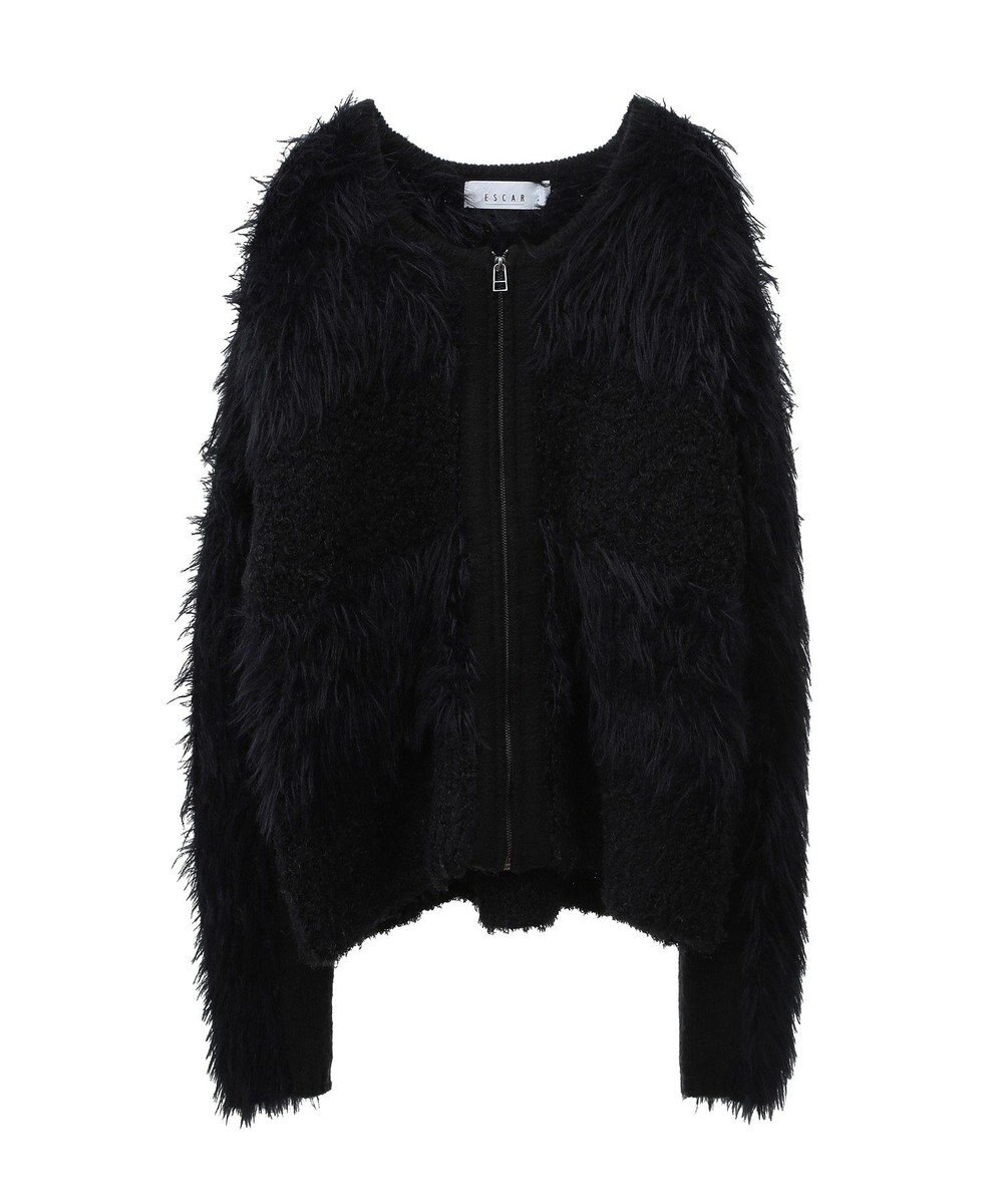 Green Parks ■ＥＳＣＡＲ　シャギーニットジャケット 