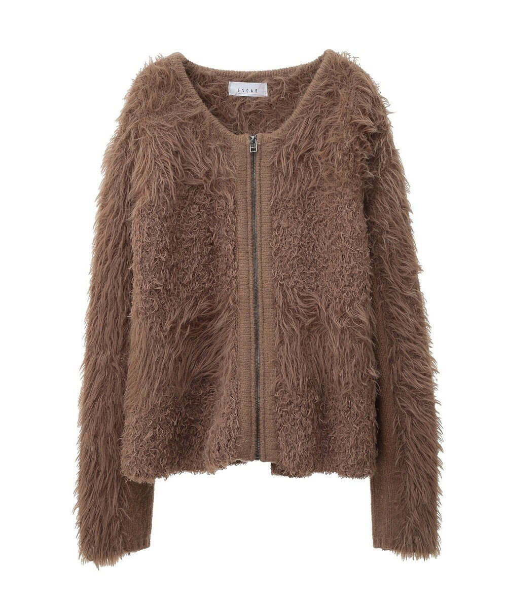 Green Parks ■ＥＳＣＡＲ　シャギーニットジャケット 