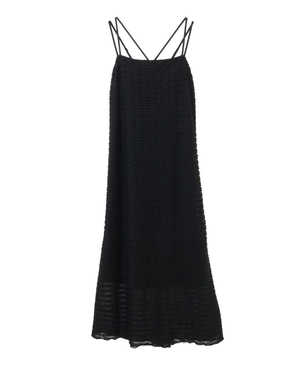 Green Parks カップ付きフリル生地キャミワンピース 